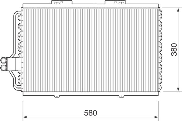 Magneti Marelli 350203217000 - Lauhdutin, ilmastointilaite inparts.fi