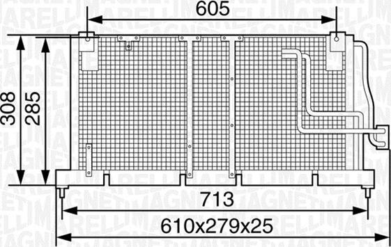 Magneti Marelli 350203233000 - Lauhdutin, ilmastointilaite inparts.fi