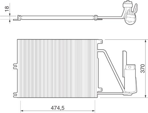 Magneti Marelli 350203220000 - Lauhdutin, ilmastointilaite inparts.fi