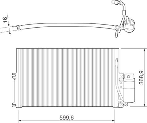 Magneti Marelli 350203221000 - Lauhdutin, ilmastointilaite inparts.fi