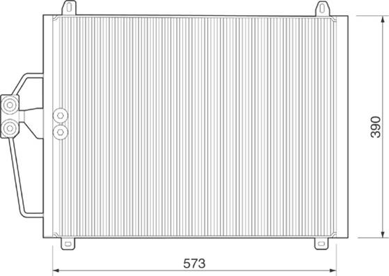 Magneti Marelli 350203222000 - Lauhdutin, ilmastointilaite inparts.fi