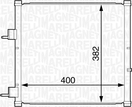 Magneti Marelli 350203227000 - Lauhdutin, ilmastointilaite inparts.fi