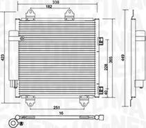 Magneti Marelli 350203753000 - Lauhdutin, ilmastointilaite inparts.fi