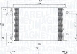 Magneti Marelli 350203766000 - Lauhdutin, ilmastointilaite inparts.fi