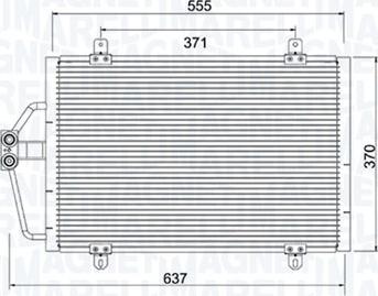 Magneti Marelli 350203784000 - Lauhdutin, ilmastointilaite inparts.fi