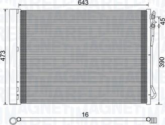 Magneti Marelli 350203781000 - Lauhdutin, ilmastointilaite inparts.fi