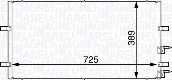 Magneti Marelli 350203730000 - Lauhdutin, ilmastointilaite inparts.fi