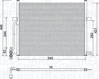 Magneti Marelli 350203776000 - Lauhdutin, ilmastointilaite inparts.fi