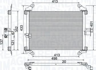 Magneti Marelli 350203772000 - Lauhdutin, ilmastointilaite inparts.fi