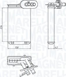 Magneti Marelli 350218494000 - Lämmityslaitteen kenno inparts.fi