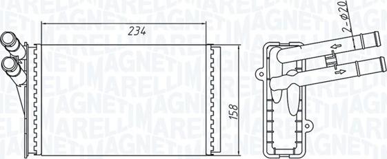 Magneti Marelli 350218409000 - Lämmityslaitteen kenno inparts.fi