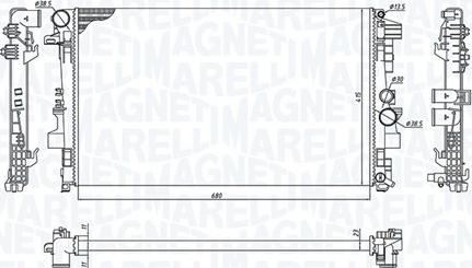 Magneti Marelli 350213955000 - Jäähdytin,moottorin jäähdytys inparts.fi