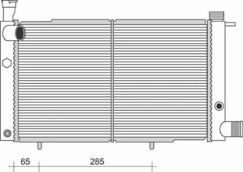 Magneti Marelli 350213982000 - Jäähdytin,moottorin jäähdytys inparts.fi