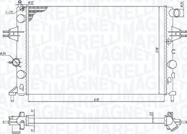 Magneti Marelli 350213970000 - Jäähdytin,moottorin jäähdytys inparts.fi