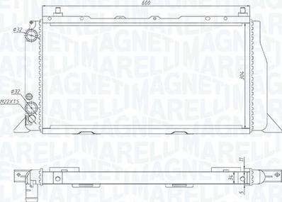 Magneti Marelli 350213406000 - Jäähdytin,moottorin jäähdytys inparts.fi