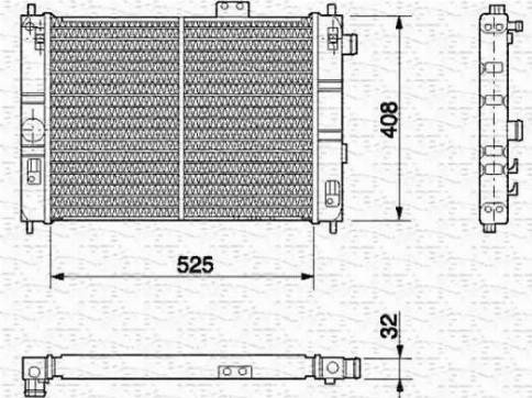 Magneti Marelli 350213593000 - Jäähdytin,moottorin jäähdytys inparts.fi