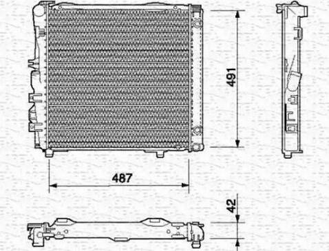 Magneti Marelli 350213540000 - Jäähdytin,moottorin jäähdytys inparts.fi