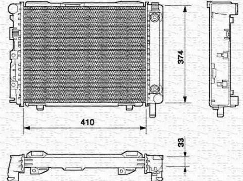 Magneti Marelli 350213537000 - Jäähdytin,moottorin jäähdytys inparts.fi