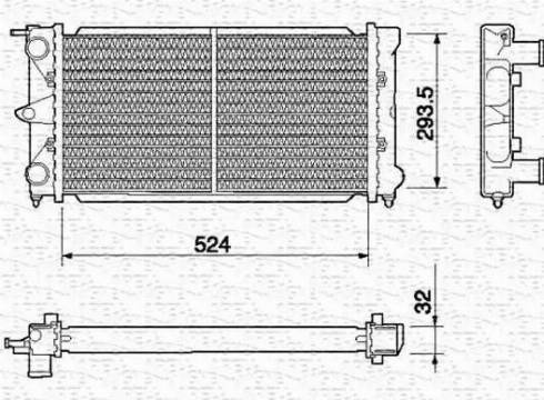 Magneti Marelli 350213645000 - Jäähdytin,moottorin jäähdytys inparts.fi