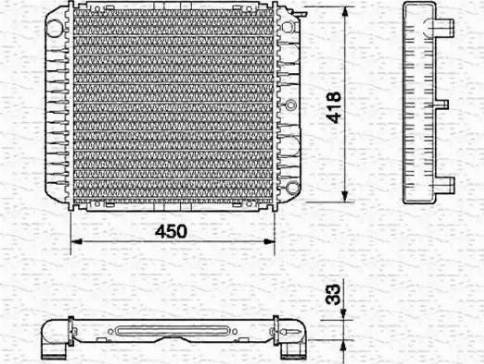 Magneti Marelli 350213657000 - Jäähdytin,moottorin jäähdytys inparts.fi