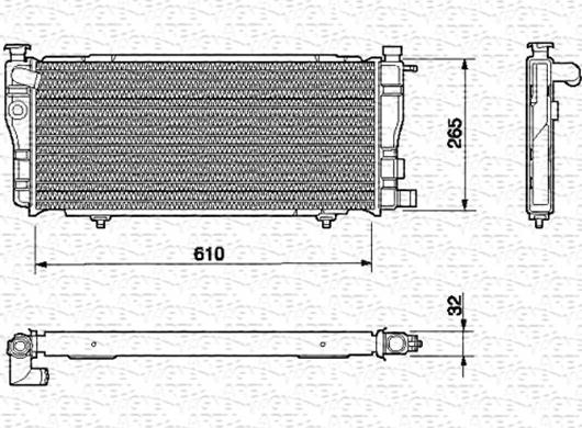 Magneti Marelli 350213604000 - Jäähdytin,moottorin jäähdytys inparts.fi