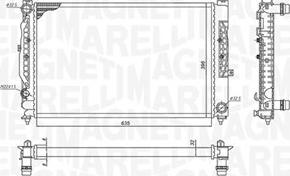 Magneti Marelli 350213199900 - Jäähdytin,moottorin jäähdytys inparts.fi