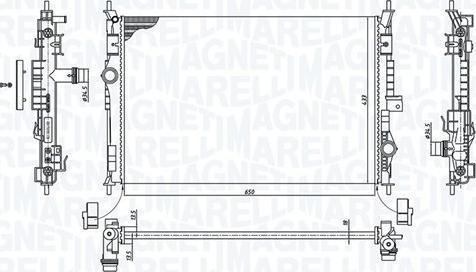 Magneti Marelli 350213199600 - Jäähdytin,moottorin jäähdytys inparts.fi