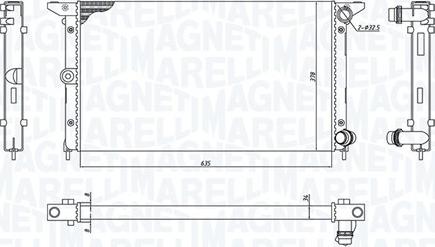 Magneti Marelli 350213194900 - Jäähdytin,moottorin jäähdytys inparts.fi