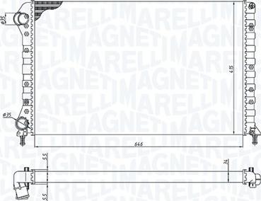 Magneti Marelli 350213194400 - Jäähdytin,moottorin jäähdytys inparts.fi