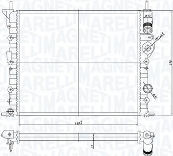 Magneti Marelli 350213194700 - Jäähdytin,moottorin jäähdytys inparts.fi