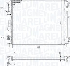 Magneti Marelli 350213195200 - Jäähdytin,moottorin jäähdytys inparts.fi