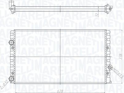 Magneti Marelli 350213190700 - Jäähdytin,moottorin jäähdytys inparts.fi