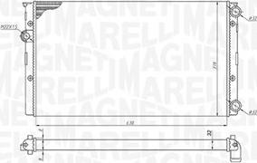 Magneti Marelli 350213191100 - Jäähdytin,moottorin jäähdytys inparts.fi