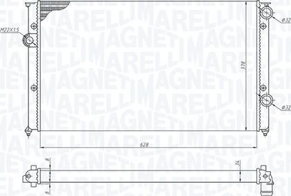 Magneti Marelli 350213191200 - Jäähdytin,moottorin jäähdytys inparts.fi