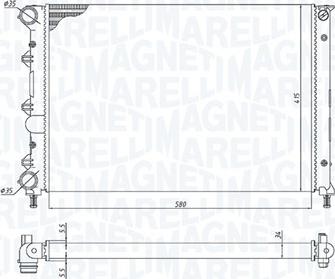 Magneti Marelli 350213198400 - Jäähdytin,moottorin jäähdytys inparts.fi