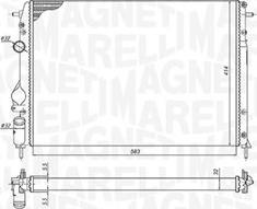 Magneti Marelli 350213198500 - Jäähdytin,moottorin jäähdytys inparts.fi