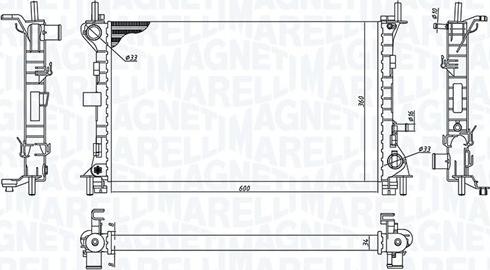 Magneti Marelli 350213198100 - Jäähdytin,moottorin jäähdytys inparts.fi