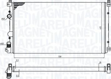 Magneti Marelli 350213198800 - Jäähdytin,moottorin jäähdytys inparts.fi