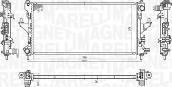 Magneti Marelli 350213198200 - Jäähdytin,moottorin jäähdytys inparts.fi