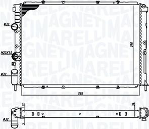 Magneti Marelli 350213193600 - Jäähdytin,moottorin jäähdytys inparts.fi