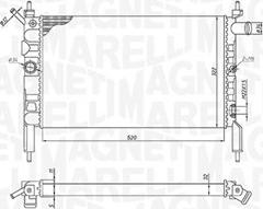 Magneti Marelli 350213193800 - Jäähdytin,moottorin jäähdytys inparts.fi