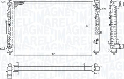 Magneti Marelli 350213193700 - Jäähdytin,moottorin jäähdytys inparts.fi