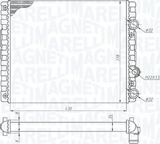 Magneti Marelli 350213192900 - Jäähdytin,moottorin jäähdytys inparts.fi