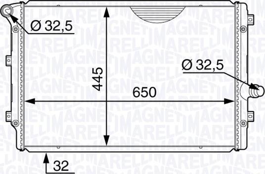 Magneti Marelli 350213144400 - Jäähdytin,moottorin jäähdytys inparts.fi