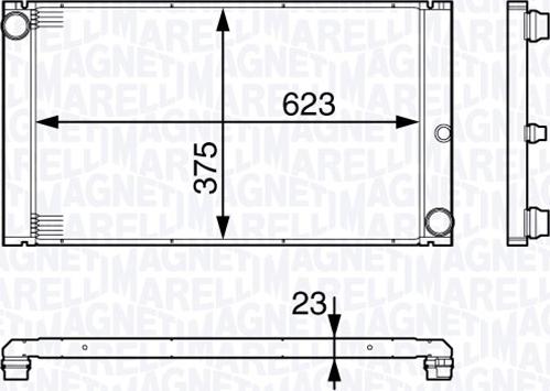 Magneti Marelli 350213140200 - Jäähdytin,moottorin jäähdytys inparts.fi