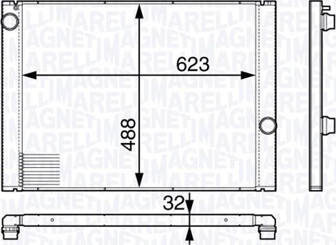 Magneti Marelli 350213142900 - Jäähdytin,moottorin jäähdytys inparts.fi