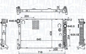 Magneti Marelli 350213159800 - Jäähdytin,moottorin jäähdytys inparts.fi