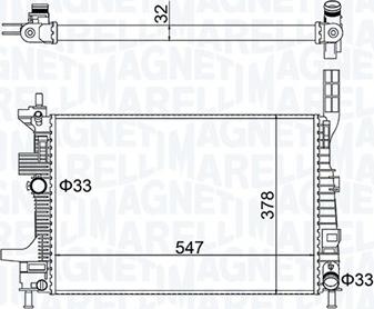 Magneti Marelli 350213159700 - Jäähdytin,moottorin jäähdytys inparts.fi