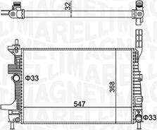 Magneti Marelli 350213159700 - Jäähdytin,moottorin jäähdytys inparts.fi