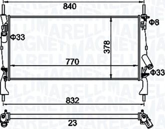 Magneti Marelli 350213158900 - Jäähdytin,moottorin jäähdytys inparts.fi